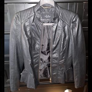 LA Coalition black leather jacket